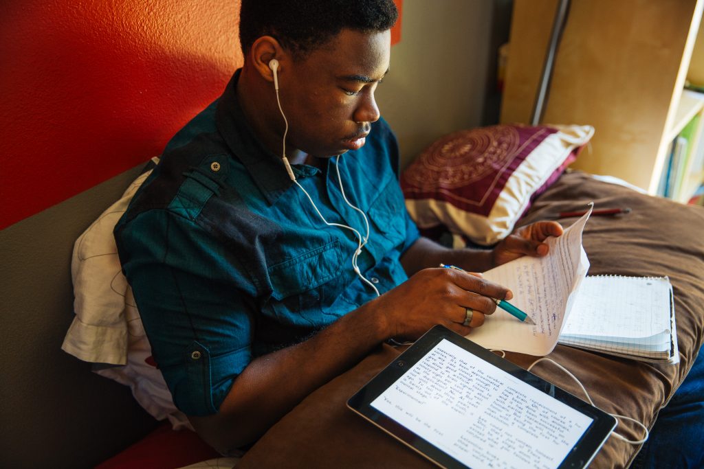 Rafael studying